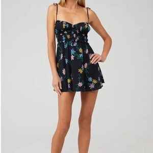 For love and lemons Lori tie mini dress